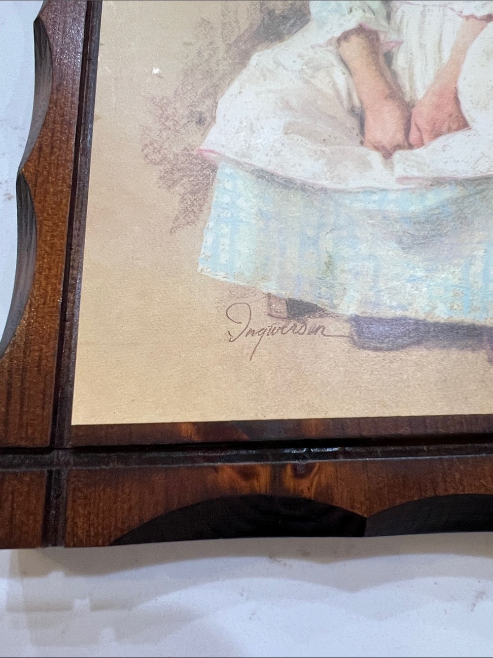 Vintage James Ingwersen “Gary & Gretchen” Decorative Wood Wall Art Set - Picture 11 of 14